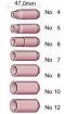 Керамическое сопло TIG L=47,0mm для горелок SR17/18/26